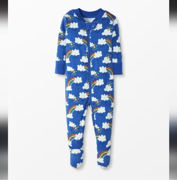 Hanna Andersson Other - Hanna Andersson Blue One Piece with Rainbows